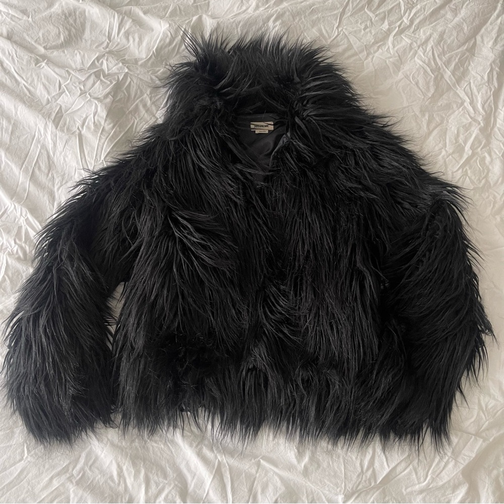 Zadig & Voltaire Black Faux Fur Jacket